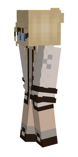 Brown skin: body, left side render