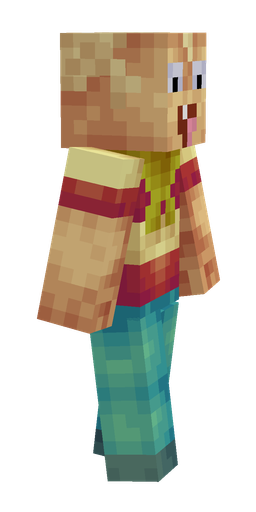Blue skin: body, right side render