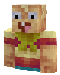 Blue skin: bust render