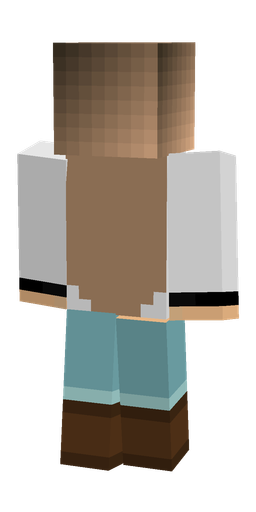 Brown skin: body, back render