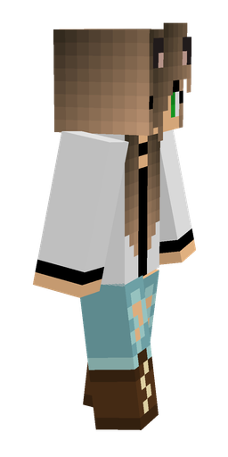 Brown skin: body, right side render