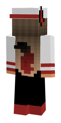 Black skin: body, back render