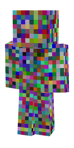 Blue skin: body, back render