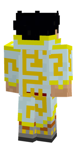 Blue skin: body, back render