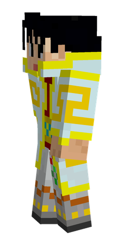 Blue skin: body, left side render