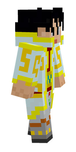 Blue skin: body, right side render