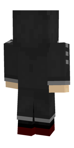 Black skin: body, back render