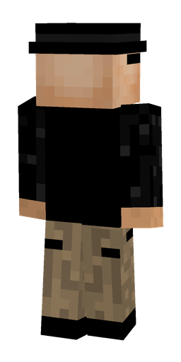 Black skin: body, back render