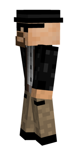 Black skin: body, left side render