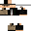 Black skin: raw texture render