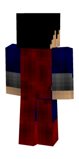 Black skin: body, back render