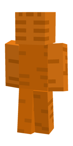Brown skin: body, back render