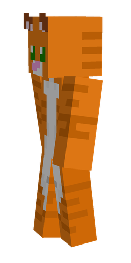 Brown skin: body, left side render