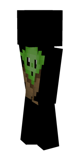 Brown skin: body, left side render
