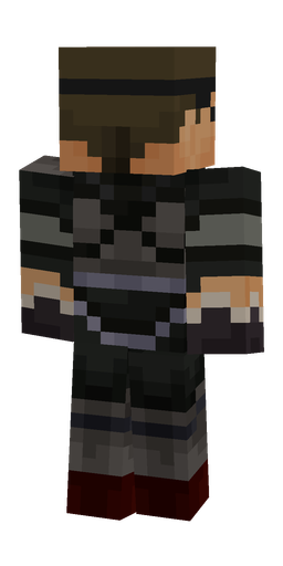 Black skin: body, back render