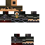 Black skin: raw texture render