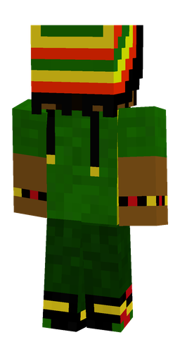 Black skin: body, back render