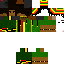Black skin: raw texture render