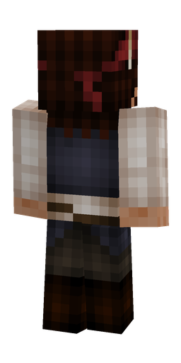 Black skin: body, back render