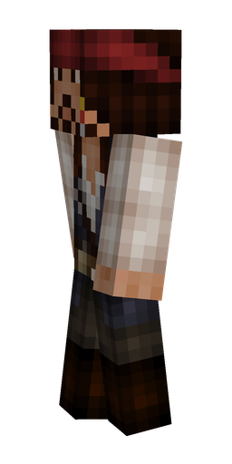 Black skin: body, left side render