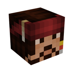 Black skin: head render