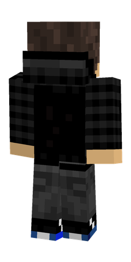 Black skin: body, back render