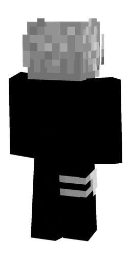 Black skin: body, back render
