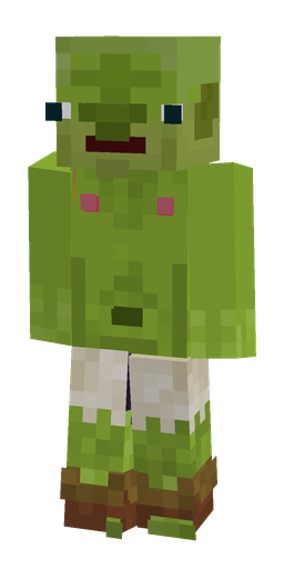 Green skin: body, front render