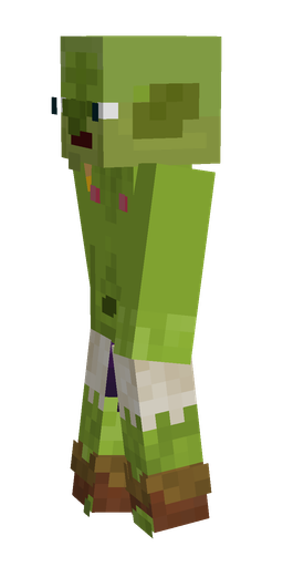 Green skin: body, left side render