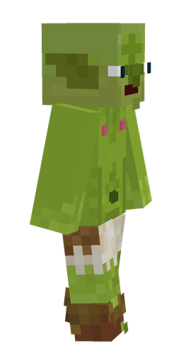 Green skin: body, right side render