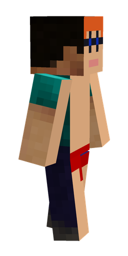 Black skin: body, right side render