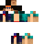 Black skin: raw texture render