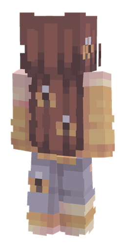 Orange skin: body, back render