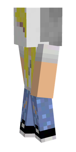 Blue skin: body, left side render