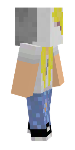 Blue skin: body, right side render