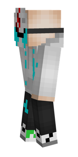 Black skin: body, left side render