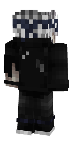 Black skin: body, back render