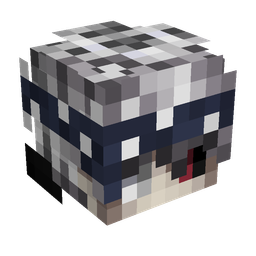 Black skin: head render
