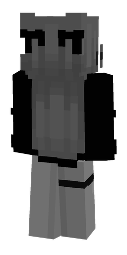 Black skin: body, back render