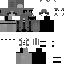 Black skin: raw texture render
