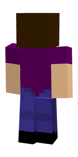 Blue skin: body, back render