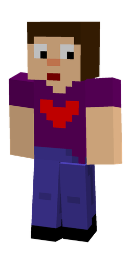 Blue skin: body, front render