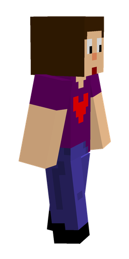 Blue skin: body, right side render