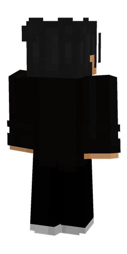 Black skin: body, back render