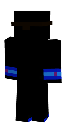 Black skin: body, back render