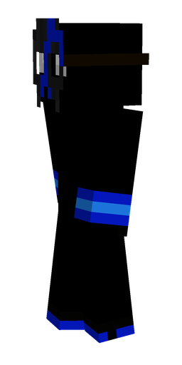 Black skin: body, left side render