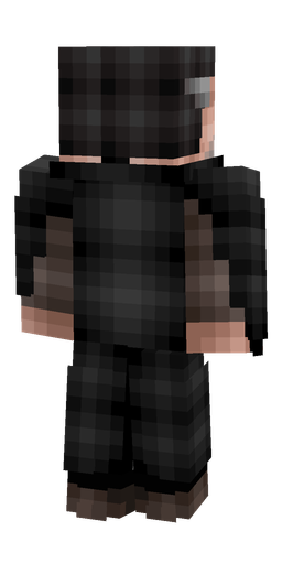 Black skin: body, back render