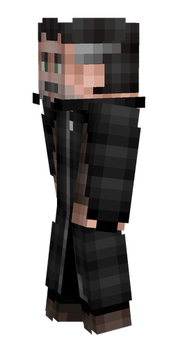 Black skin: body, left side render