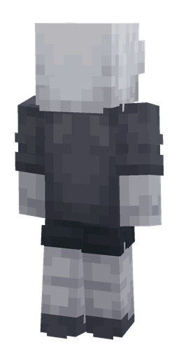 Black skin: body, back render