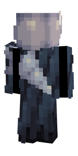 Blue skin: body, back render